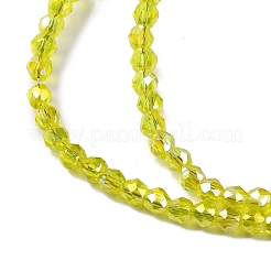 Прозрачные стеклянные бусины гальваническим пряди&nbsp;EGLA-H107-01A-AB11