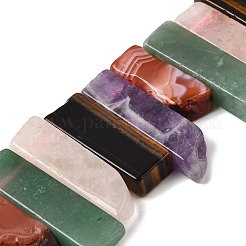 Природные смешанные камень бисер пряди G-S386-D08