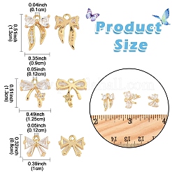 10шт латунные подвески с микропаве и кубическим цирконием KK-YW0003-15