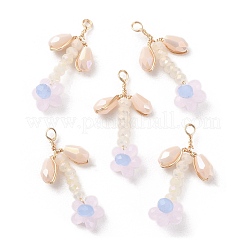 Подвески из стеклянных бусин&nbsp;GLAA-K060-02G-05