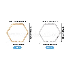 24 шт. 2-х цветные латунные соединительные кольца&nbsp;KK-TA0003-08