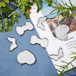 30 шт. 3 стиля кабошонов из нержавеющей стали 304 STAS-UN0024-11