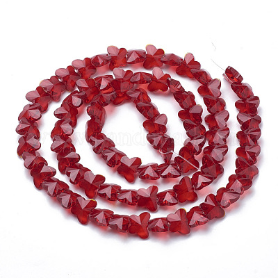 Прозрачные стеклянные бусины GLAA-Q066-14mm-B14-1