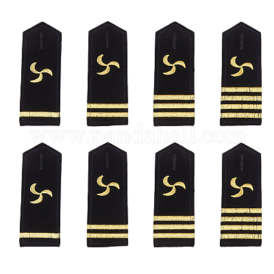 4 пара эполет из полиэфирного волокна 4-х видов DIY-FH0007-14A-1