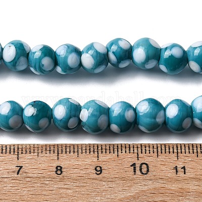 Бусины лэмпворк &nbsp;LAMP-D002-8mm-01E-1