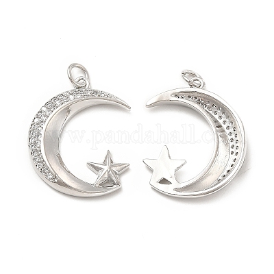 Латунные микро проложить кубического циркония подвески KK-E068-VB108-1