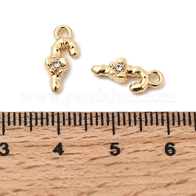 Рождественские подвески из сплава со стразами&nbsp;FIND-G102-01G-01-1