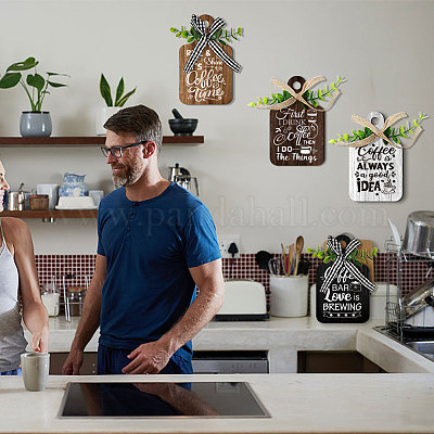 Деревянная подвеска HJEW-WH0074-018-1