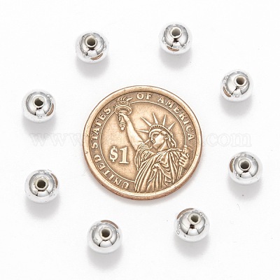 Покрытие пластиковые акриловые круглых бусин PACR-L003-8mm-S-1