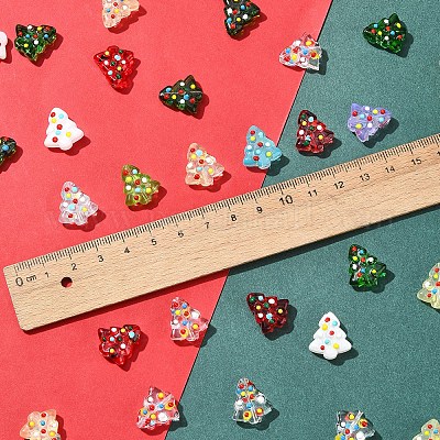 6 шт. нити стеклянных бусин ручной работы с выпуклыми краями LAMP-FS0001-16B-1