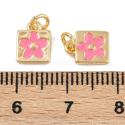 Латунь эмаль подвески KK-H078-02A-G01-1