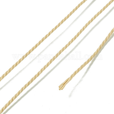 Круглый вощеный полиэфирный шнур YC-C001-01A-20-1