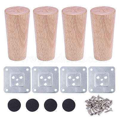 Ножка деревянной мебели AJEW-WH0651-21B-1