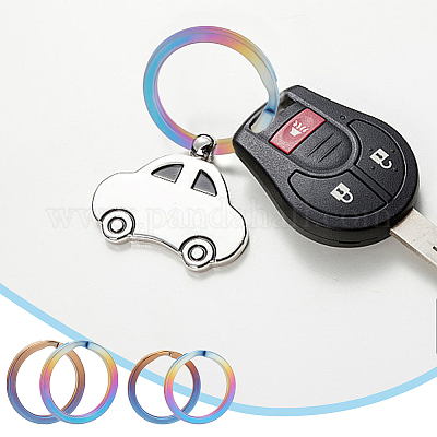 8 шт. 4 стиля разъемных брелоков из титанового сплава FIND-WR0010-05B-1