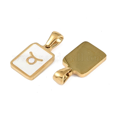 Подвески из натуральных белых ракушек созвездия STAS-M338-01B-G-1