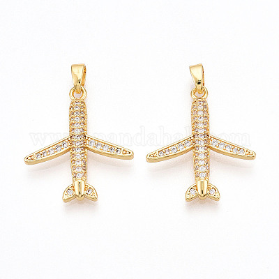 Латунные микро проложить кубического циркония подвески KK-T070-83G-1