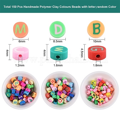 150шт 3 стиля ручной работы из полимерной глины цвета бусин CLAY-SZ0001-31-1