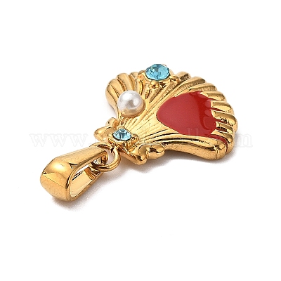 Подвески из нержавеющей стали 304 со стразами STAS-P395-01E-G-1