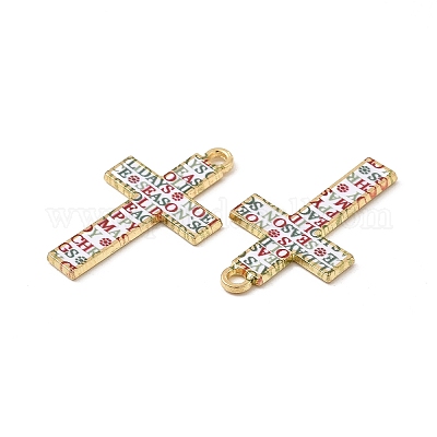 Подвески в стиле мозаики из сплава золотого тона ENAM-G213-01G-03-1