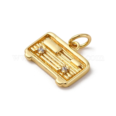 Латунные микро проложить кубического циркония подвески KK-P308-35G-1