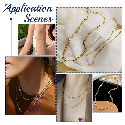 Цепи из хирургической нержавеющей стали 316L DIY-UN0006-35A-1