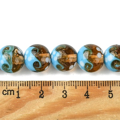 Ручной золотой песок бусины бисер нитей LAMP-A003-03H-1