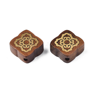 Натуральные деревянные неокрашенные бусины WOOD-N013-011-1