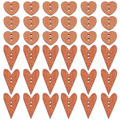 200 шт. деревянные пуговицы 2 стилей FIND-GO0001-91-1