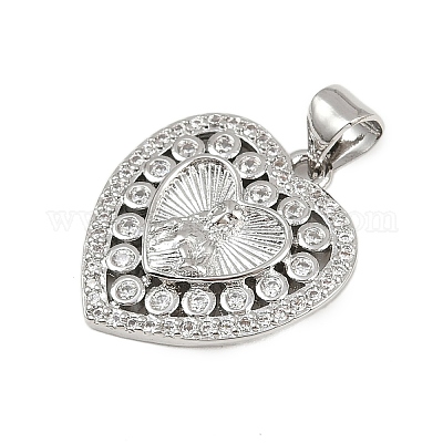 Латунные микро проложить кубического циркония подвески KK-P323-11D-P02-1