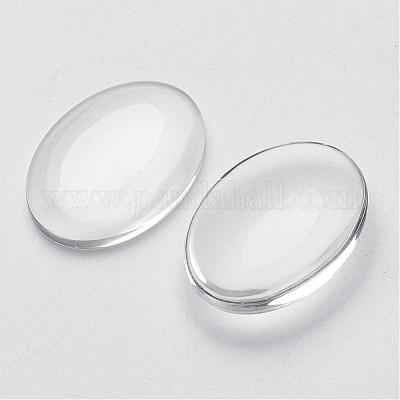 Очистить куполообразные стекло кабошоны для изготовления подвески X-GGLA-G011-1