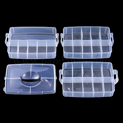 (распродажа с дефектом: трещины) 26 органайзер с пластиковой ручкой-сеткой AJEW-XCP0002-54-1