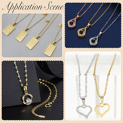 100 шт. латунные защелки на дужках KK-BBC0014-76G-1