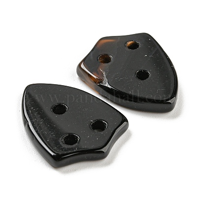 Подвески из натурального черного оникса (окрашенные и с подогревом) G-Q006-02-1