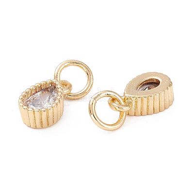 Латунные микро проложить кубического циркония подвески ZIRC-E145-76G-1