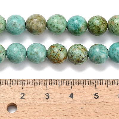 Бусы натуральная перуанская бирюза (яшма) G-L642-B08-8mm-1