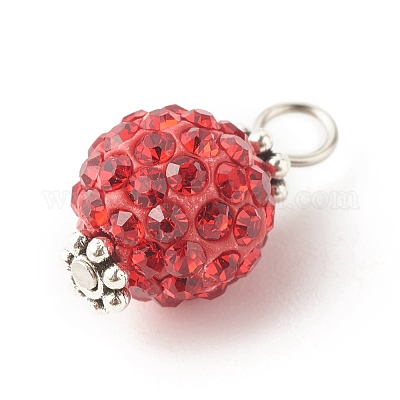 Полимерная глина стразами подвески PALLOY-JF01330-1