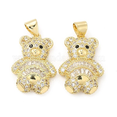 Латунные микро проложить кубического циркония подвески KK-H441-05B-G-1