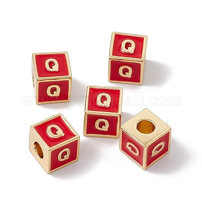 Стойки покрытие латунь эмаль бисер KK-B060-04G-03Q-1