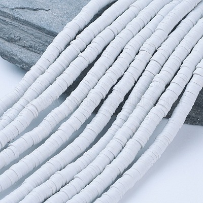 Плоские круглые бусины из глины ручной работы полимерные CLAY-R067-6.0mm-39-1