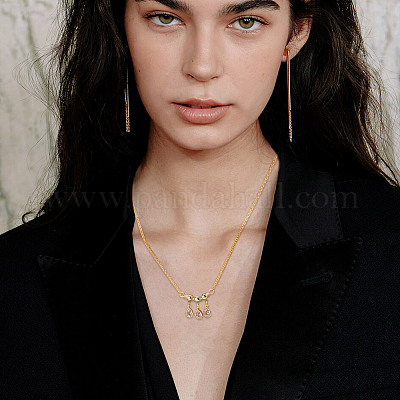 40 шт. 2-х цветные латунные трубчатые дужки KK-AR0003-89-1