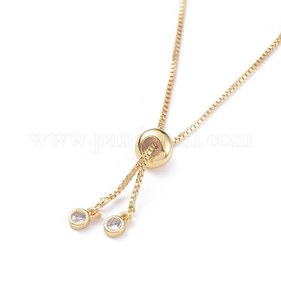 Регулируемые латунные браслеты-слайдеры из циркония X-BJEW-JB04982-06-1