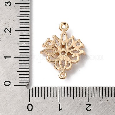 Подвески из латуни и прозрачного стекла KK-C062-069G-1