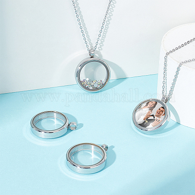 4 шт. подвески-медальоны из нержавеющей стали STAS-UN0061-63B-1