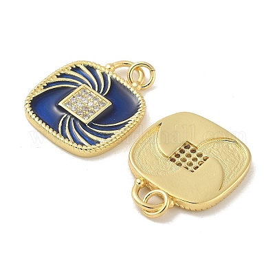 Латунные микро проложить кубического циркония подвески KK-B124-04G-03-1