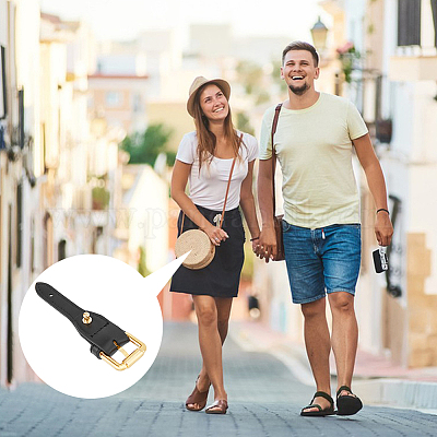 Искусственная кожа и сплав неповрежденные регулируемые роликовые пряжки для сумок&nbsp;FIND-WH0126-162-1