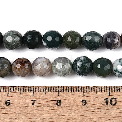 Природного индийского агата бисер нитей G-T139-8mm-88E-1