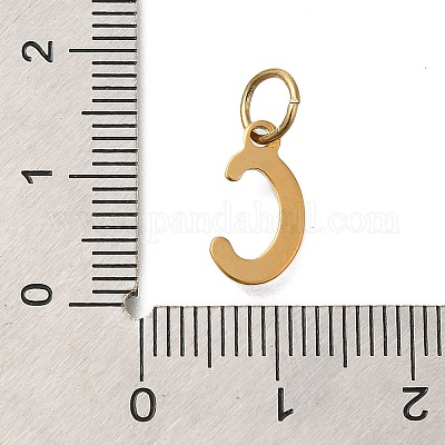 Ионное покрытие(ip) 304 нержавеющая сталь эмаль алфавит подвески STAS-F308-02G-C-1