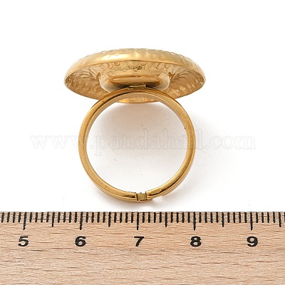 Регулируемые кольца для пальцев из нержавеющей стали 304 RJEW-S629-01G-B-1