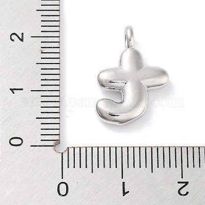 Подвески из латуни с покрытием стойки с буквами-шариками KK-C050-01P-T-1