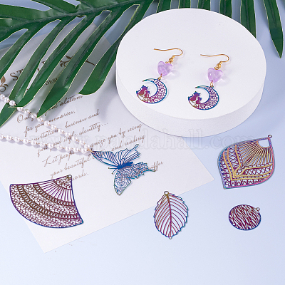 201 филигранный кулон из нержавеющей стали STAS-FW0001-06-1